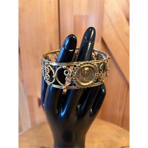 Vintage Rare MMA KHM Metropolitan Museum of Art Gold Plated Gilded Openwork Fili